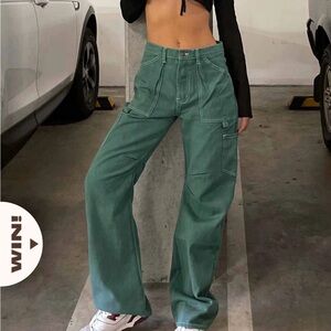 Lioness Miami Vice Pants Green size 4 (small)